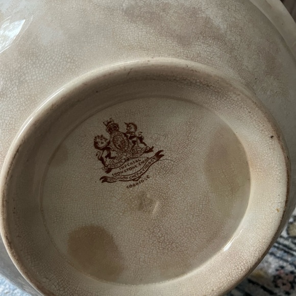 Vintage Imperial Ironstone Bowl 14” - Picture 2 of 4